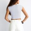 Basics tailliertes Crop-T-Shirt