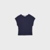 Basics tailliertes Crop-T-Shirt