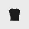 Basics tailliertes Crop-T-Shirt