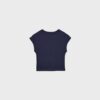 Basics tailliertes Crop-T-Shirt