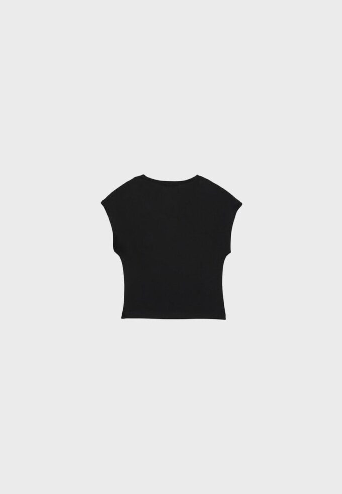 Basics tailliertes Crop-T-Shirt