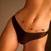 Basics-Version des brasilianischen Bikini-Slips aus Satin Basics-Version des brasilianischen Bikini-Slips aus Satin