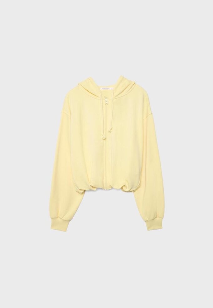 Bedrucktes Bomber-Sweatshirt mit Kapuze Bedrucktes Bomber-Sweatshirt mit Kapuze