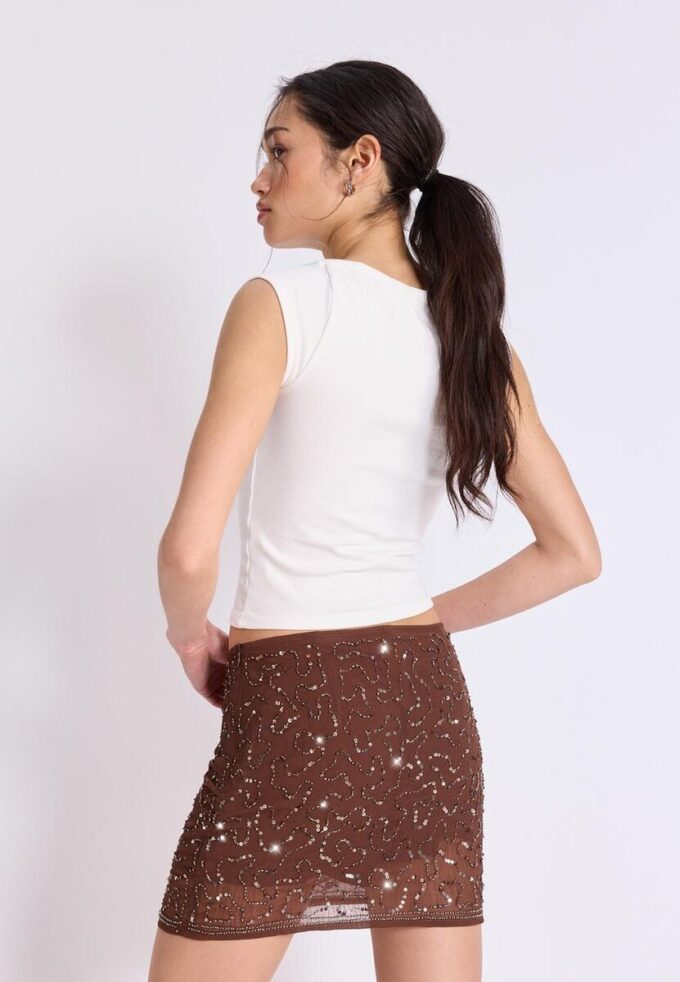 Bestickter Mini-Skort Bestickter Mini-Skort
