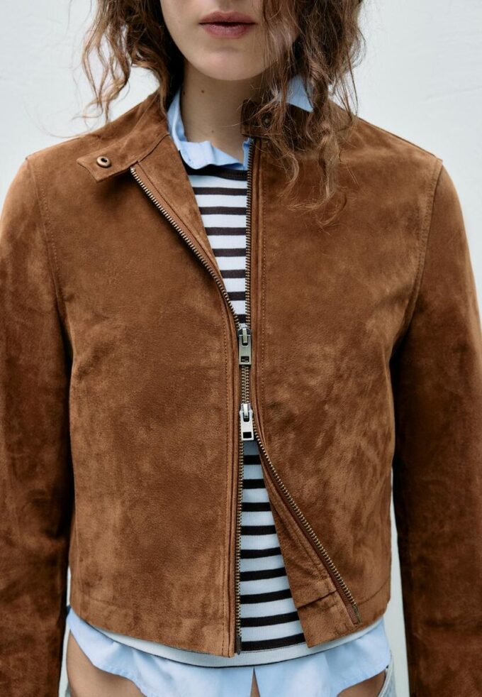 Bikerjacke aus 100 % Leder Bikerjacke aus 100 % Leder