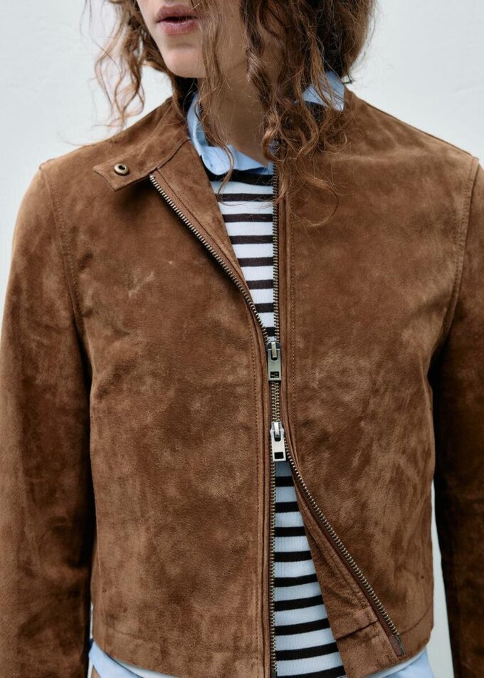 Bikerjacke aus 100 % Leder Bikerjacke aus 100 % Leder