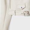 Bikerjacke aus Kunstleder mit Gürtel Bikerjacke aus Kunstleder mit Gürtel