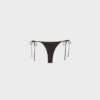 Bikini-Höschen mit Nieten und seitlichen Bändern Bikini-Höschen mit Nieten und seitlichen Bändern