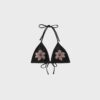 Bikini-Oberteil im Triangel-Schnitt mit Blumenstickerei Bikini-Oberteil im Triangel-Schnitt mit Blumenstickerei