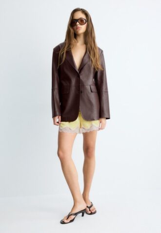 Blazer aus Kunstleder