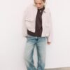 Bomberjacke aus Kunstwildleder Bomberjacke aus Kunstwildleder