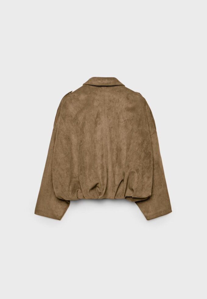 Bomberjacke aus Kunstwildleder