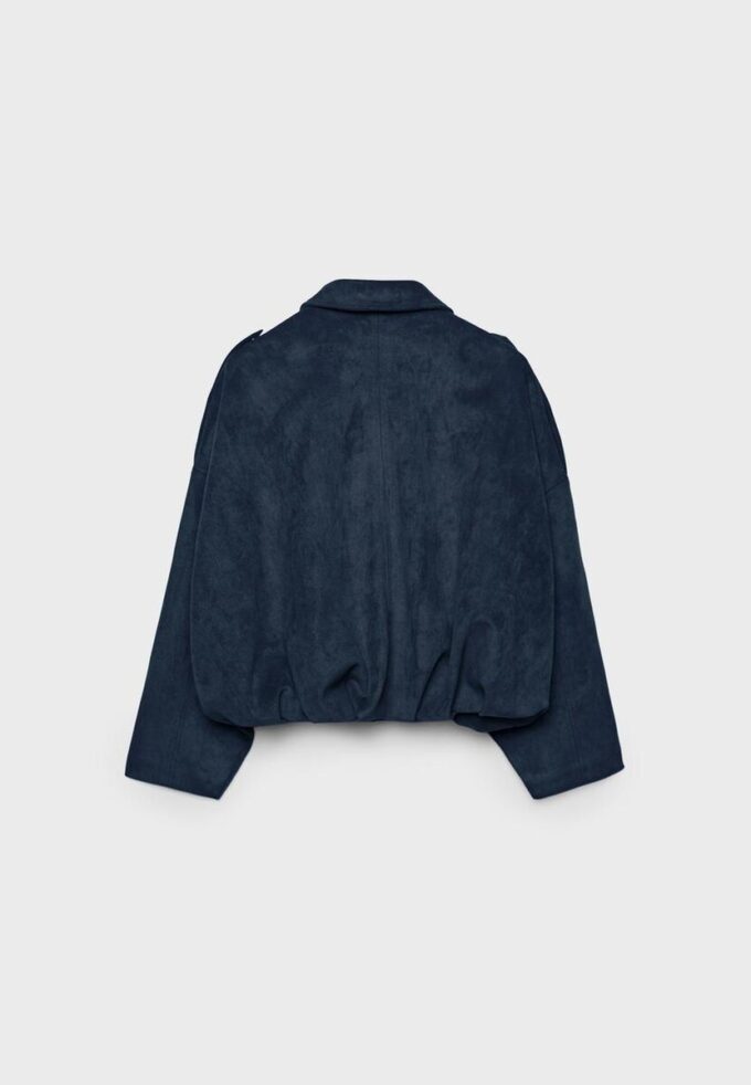 Bomberjacke aus Kunstwildleder Bomberjacke aus Kunstwildleder