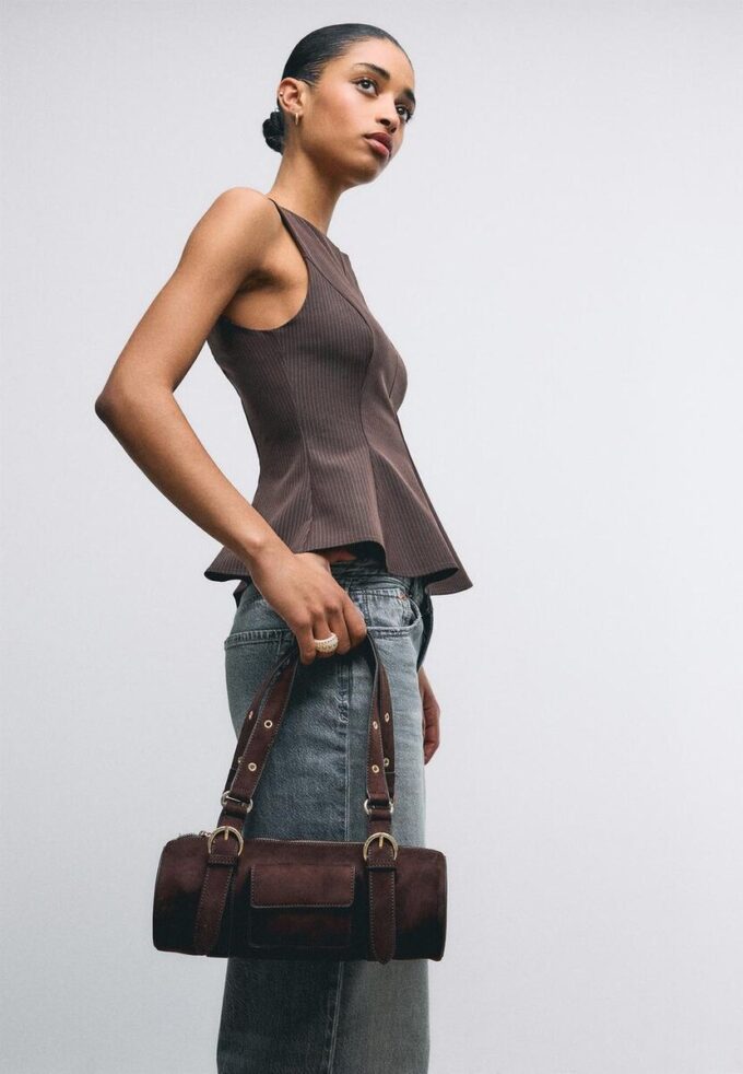 Bowling-Tasche mit Metalldetails
