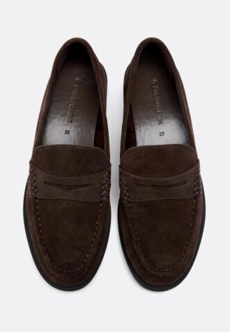 Braune Leder-Loafer