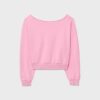 Cropped-Sweatshirt im Washed-Look Cropped-Sweatshirt im Washed-Look