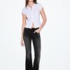 D04 Low-Rise-Jeans mit Flared-Bein D04 Low-Rise-Jeans mit Flared-Bein