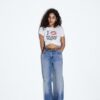 D68 Boot-Cut-Jeans mit Gürtel D68 Boot-Cut-Jeans mit Gürtel