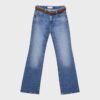 D68 Boot-Cut-Jeans mit Gürtel D68 Boot-Cut-Jeans mit Gürtel