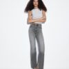 D74 Flared Jeans mit Schlitz D74 Flared Jeans mit Schlitz