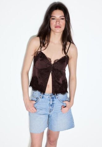 D93 Lange Jeans-Shorts