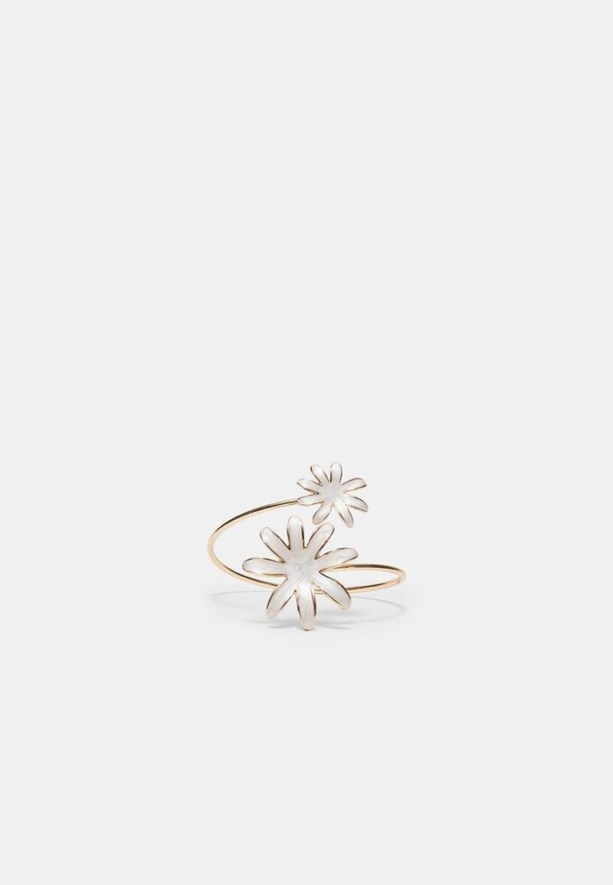 Doppelte Blumen-Emaille-Armband