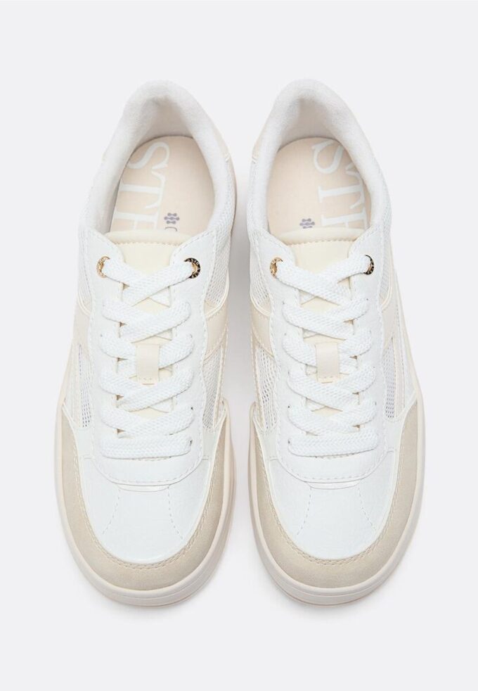 Durchbrochene Plateau-Sneaker