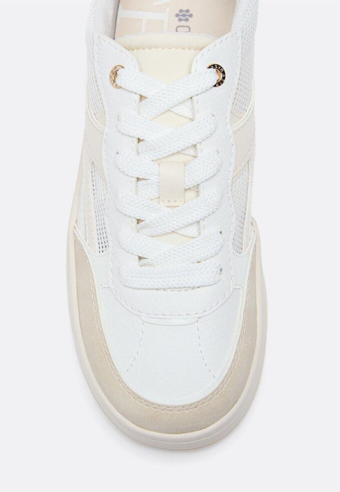 Durchbrochene Plateau-Sneaker