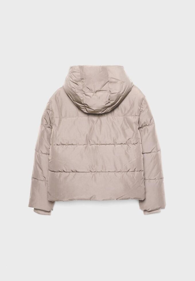 Einfache Daunenjacke mit Kapuze Einfache Daunenjacke mit Kapuze