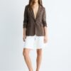 Einfacher gestreifter Blazer aus Basics