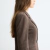 Einfacher gestreifter Blazer aus Basics