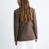 Einfacher gestreifter Blazer aus Basics