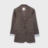 Einfacher gestreifter Blazer aus Basics