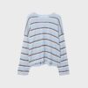 Feinstrick-Pullover mit Streifen