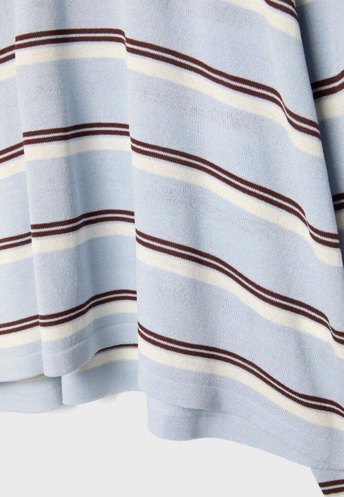 Feinstrick-Pullover mit Streifen