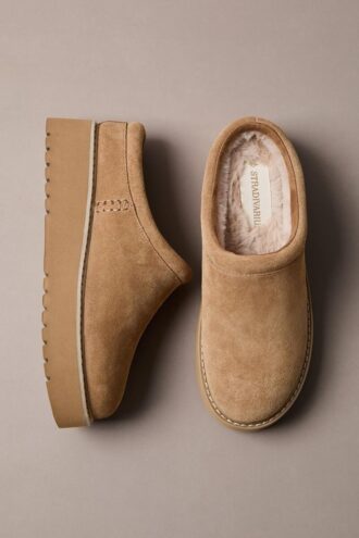Flache Lederclogs