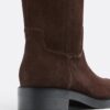 Flache Reitstiefel aus Leder Flache Reitstiefel aus Leder