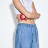 Fließende Denim-Hose mit Kordelzug Fließende Denim-Hose mit Kordelzug
