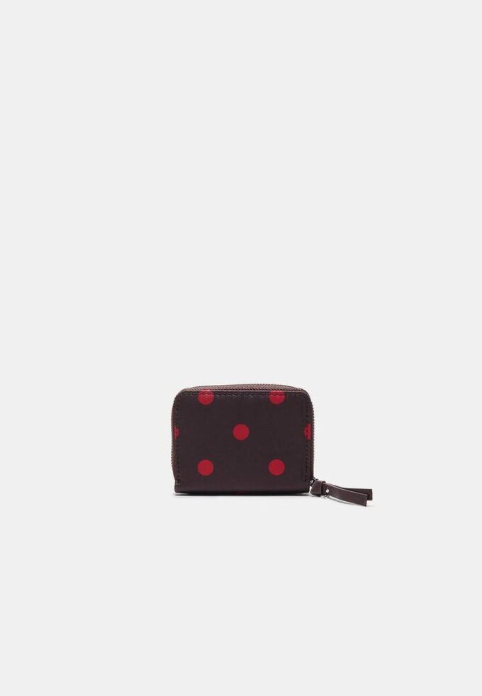 Geldbörse mit Kartenfächern und Polka-Dot-Muster Geldbörse mit Kartenfächern und Polka-Dot-Muster