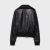 Gerippte Lederjacke Gerippte Lederjacke