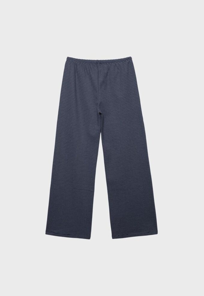 Gestreifte Jogginghose mit Wide Leg-Bein