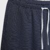 Gestreifte Jogginghose mit Wide Leg-Bein