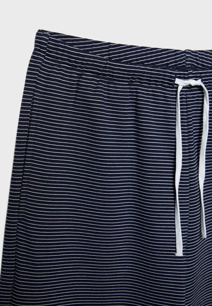Gestreifte Jogginghose mit Wide Leg-Bein