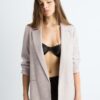 Gestreifter offener Blazer Gestreifter offener Blazer