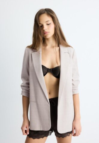 Gestreifter offener Blazer