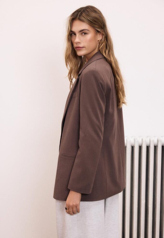 Gestreifter offener Blazer