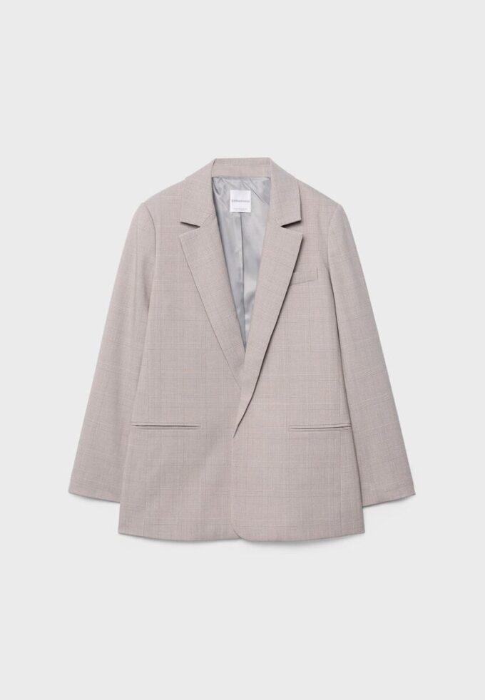 Gestreifter offener Blazer Gestreifter offener Blazer