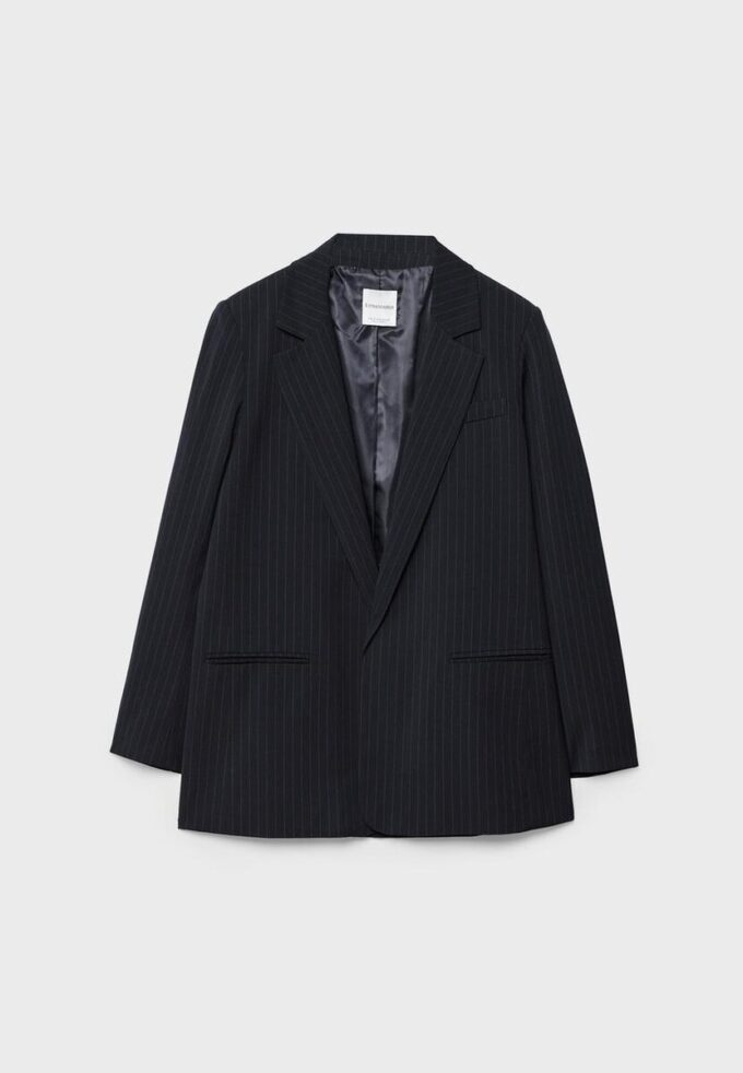 Gestreifter offener Blazer Gestreifter offener Blazer