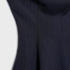Gestreiftes, ärmelloses Peplum-Oberteil