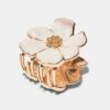Haarspange mit Metallblume